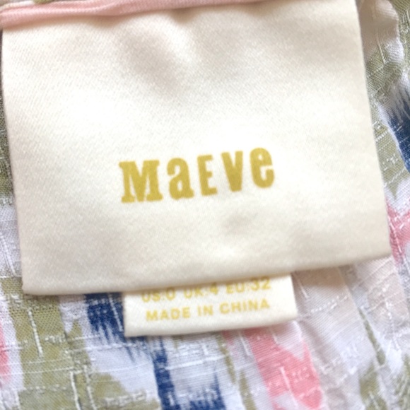 Maeve Saona Boho Swing Tank by Anthro Size 0 EUC - Picture 5 of 5